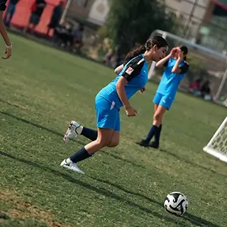 Soccer Field with Girls Playing football | Girls Soccer Academy