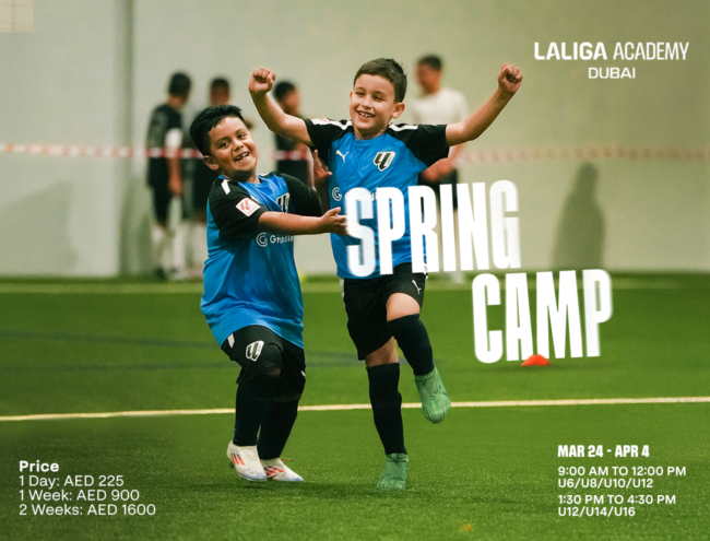 Spring Football Camp at LaLiga Academy Dubai in ISD Dubai Sports City