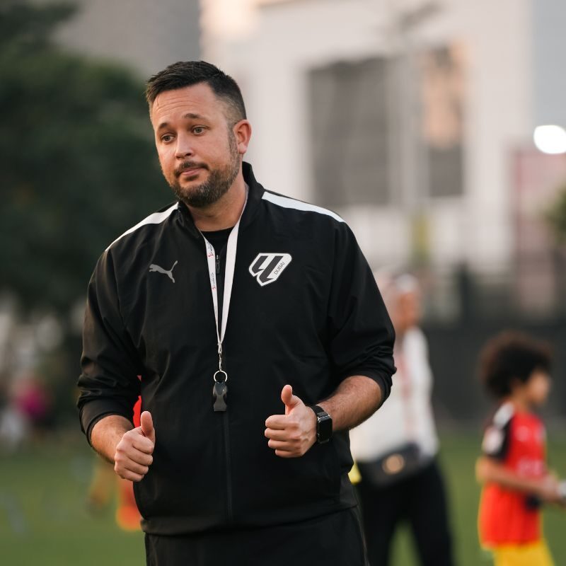 Football coach SERGIO BALSERA RUBIO at la liga academy dubai in dubai sports city